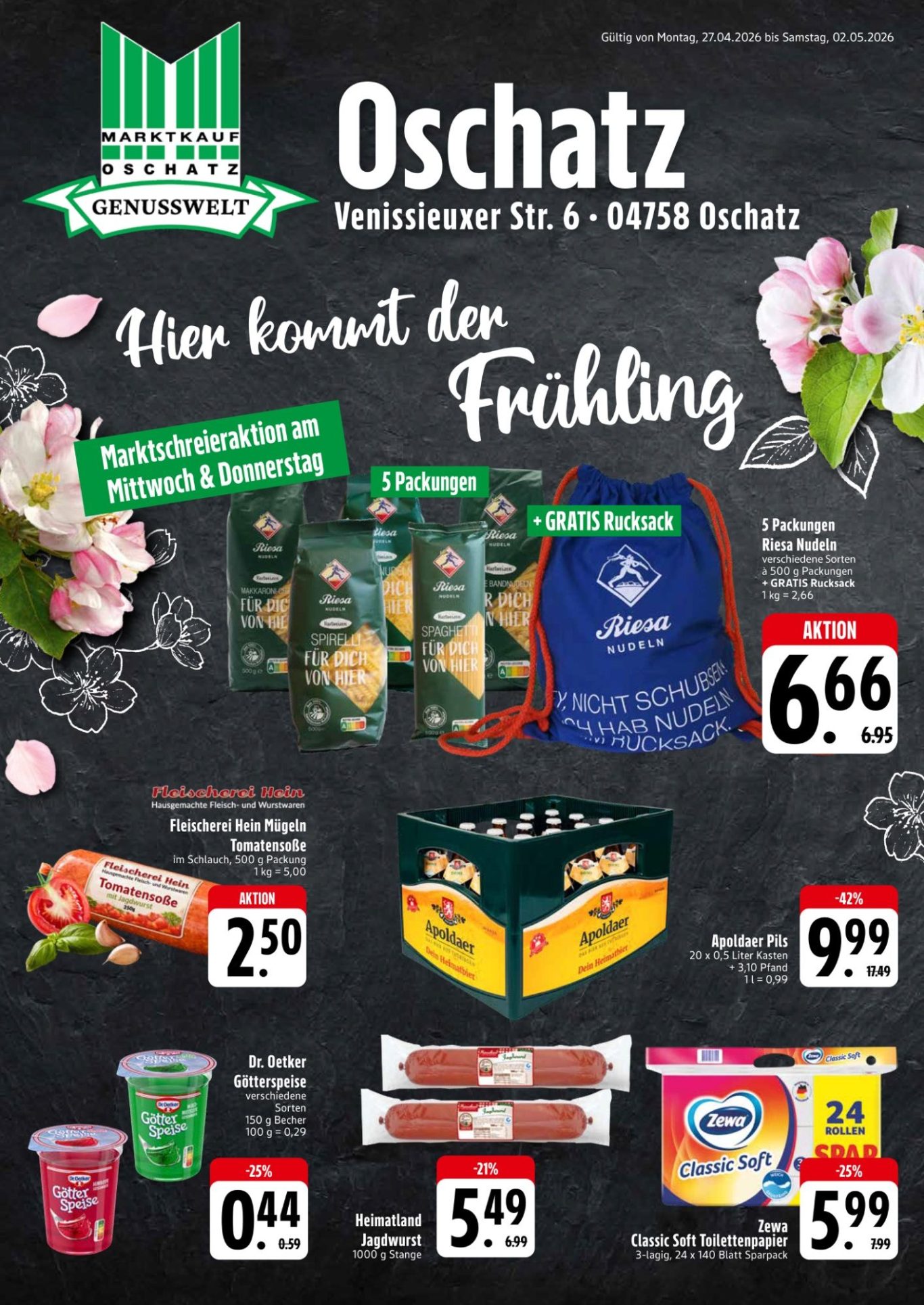 Angebote zum Frühlingsfest 27.04.2026 bis 02.05.2026 Marktkauf Oschatz